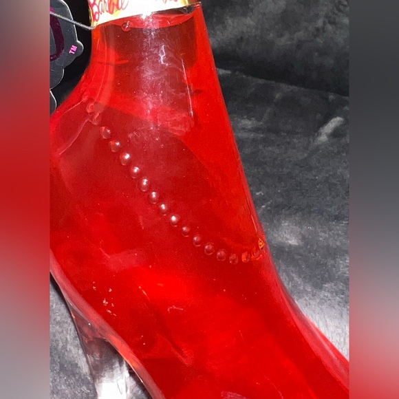 Barbie Strawberry Bellini Bubbly Drink Topper In Glass Heel Shoe NEW 9” x 6.5” - Picture 5 of 7